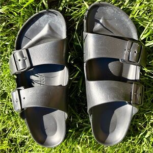 Birkenstock Black Eva Two-Strap Sandals